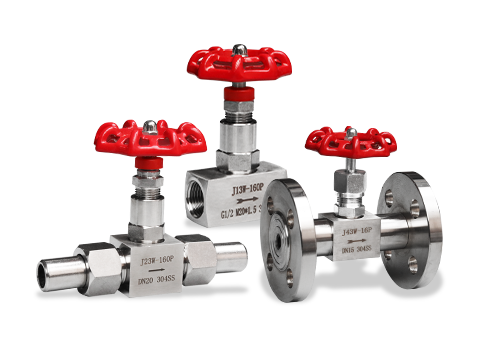 Needle type instrument valve series