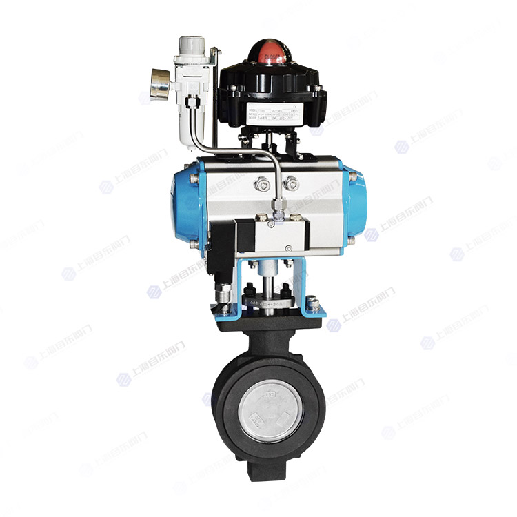 Pneumatic high-performance clamp butterfly valve
