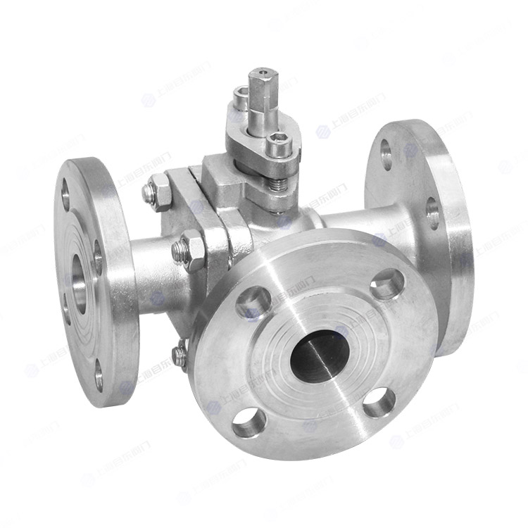 Three-way ball valve