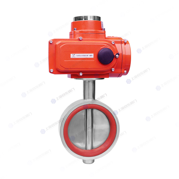 Electric sanitary type wafer gate valve